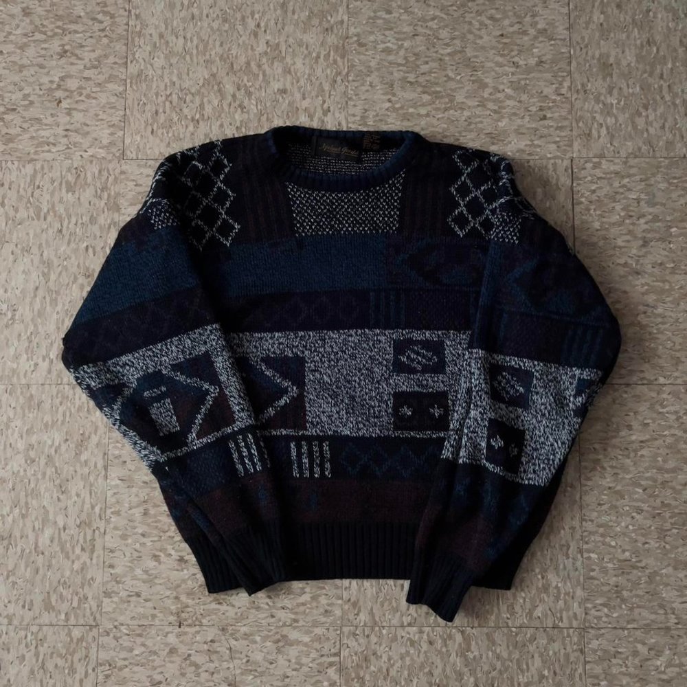 Vintage Micheal Geralds Patterned Sweater
